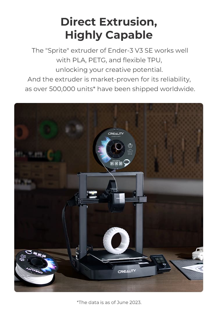 Релиз новинки 3д принтер Creality Ender 3 V3 SE  от известного производителя Creality